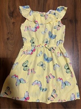 H&M Girls’ Flutter Sleeve Butterfly Dress - Yellow 5